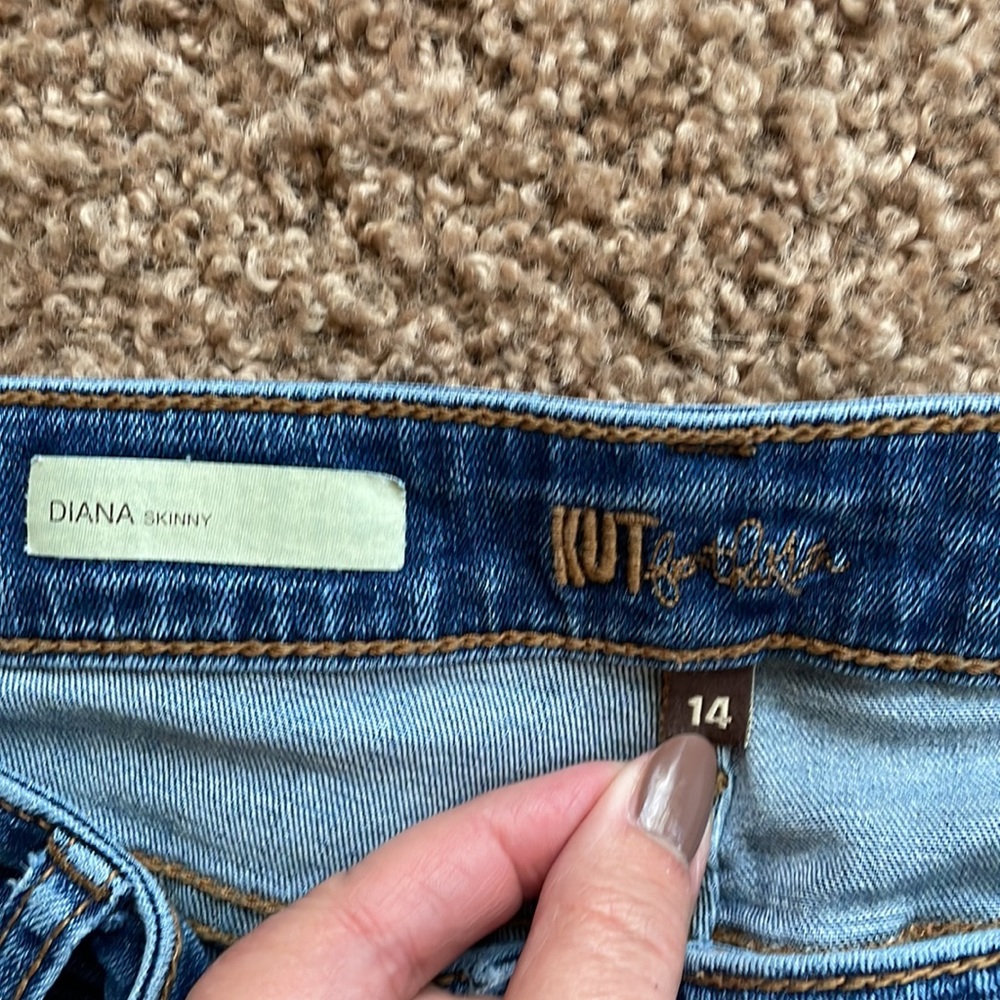 Kut from the Kloth Diana Skinny Jean size 14 - Picture 3 of 5